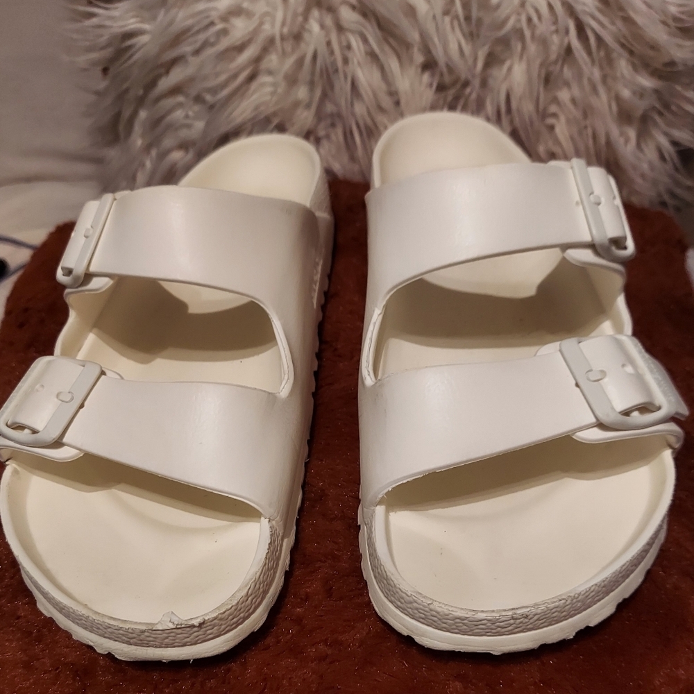 Womens Birkenstock Eva Unisex White Sandals slip-on waterproof